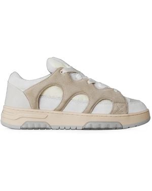 Santha Baskets À Empiècements - White