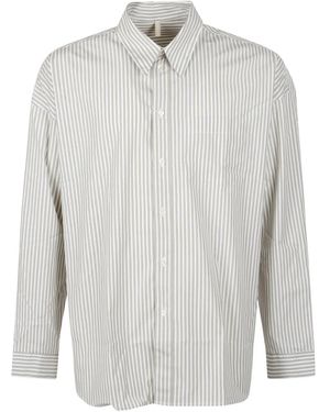 sunflower Striped Cotton Shirt - White