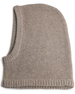 Lisa Yang Astri Knitted Balaclava Hat - Grey