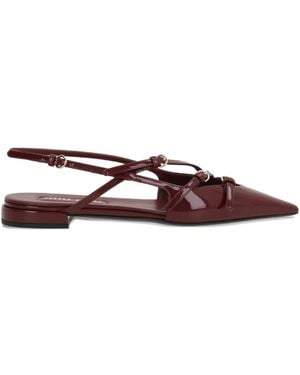 Miu Miu Slingback Court Shoes - Brown