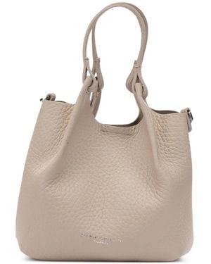Gianni Chiarini Dua Logo-Detail Tote Bag - Natural