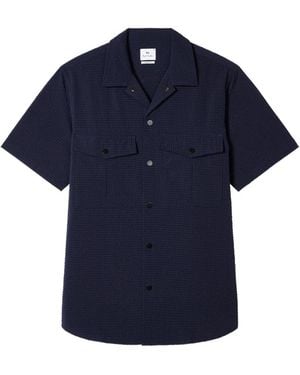 Paul Smith Textured Pocket Shirt - Blue