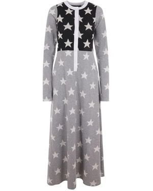 Reward If Found Vestido con estrellas estampadas - Gris