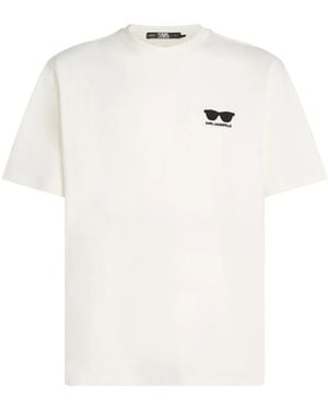 Karl Lagerfeld Sunglasses Tシャツ - ホワイト