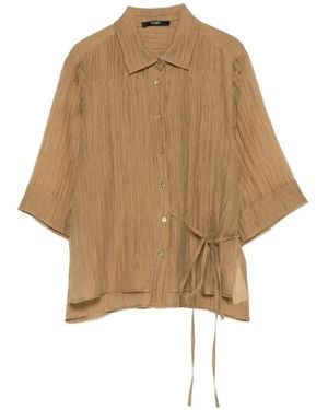 Seventy Chemise À Taille Nouée - Natural