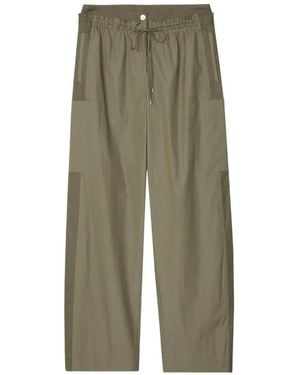 3.1 Phillip Lim Double-Waistband Poplin Pants - Green