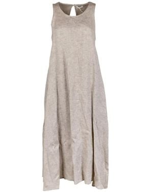 Peserico Gathered Tiered Dress - White