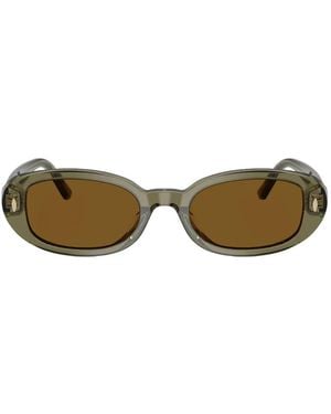 Tory Burch Miller Oval Sunglasses - Green