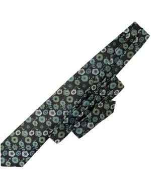 Elizabetta Pergola Floral-Jacquard Tie - Green
