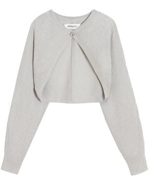 Apparis Banks Cropped-Cardigan - Weiß