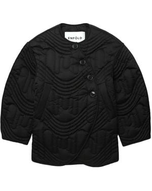 Enfold Gesteppte Jacke - Schwarz