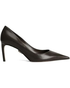 Dolce & Gabbana 80Mm Devotion Leather Court Shoes - Black