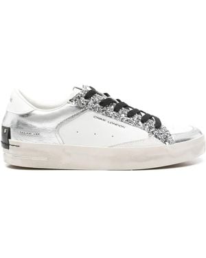 Crime London Sk8 Deluxe Trainers - White
