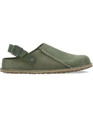 Birkenstock Lutry Premium "Leather Thume" Slingback-Mules - Grün