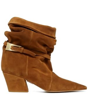 Aniye By Buckle-Detail Boots - Brown