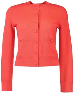 Monique Lhuillier Geknöpfter Cardigan - Rot