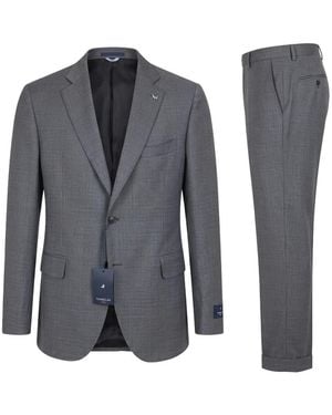 Tombolini Single-Breasted Notched-Lapel Suit - Gray