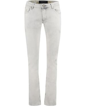 Hand Picked Orvieto Slim-Cut Jeans - Gray