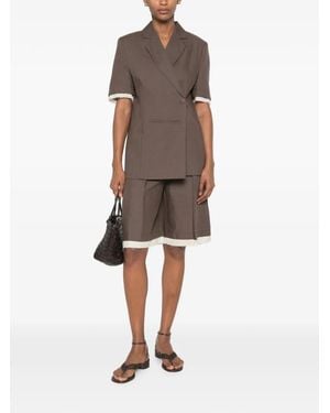 ViCOLO Pleated Shorts - Natural