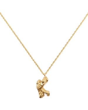 Loveness Lee K Alphabet-Charm Necklace - Metallic