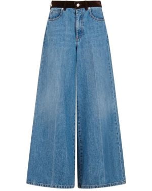 Marni Jeans Con Applicazione - Blu