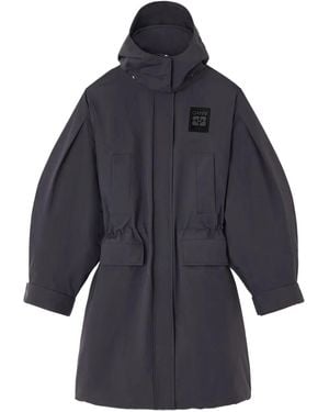Ganni Oversized Parka Coat - Blue