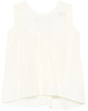ELEH Blouse Évasée À Design Sans Manches - White