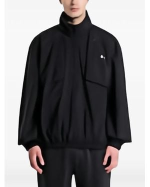 Under Armour Unstoppable Logo-Print Quarter-Zip Jacket - Black