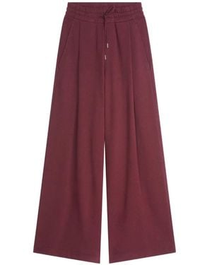 Dries Van Noten Loose Cotton Joggers - Purple