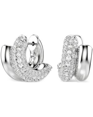 Swarovski Dextera Hoop Earrings - White