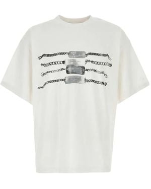 Alexander Wang Chain Graphic Cotton T-Shirt - White