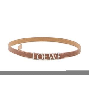 Loewe Logo-Lettering Belt - White