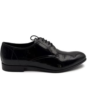 Prada Leather Derby Shoes - Black