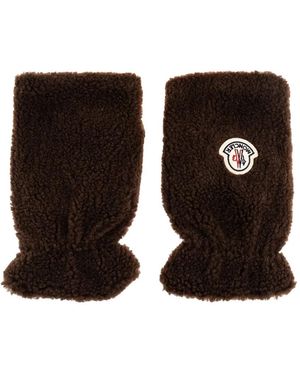 Moncler Handschuhe Mit Logo-Patch - Schwarz