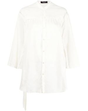 Undercover Belted Pleated Shirt - White