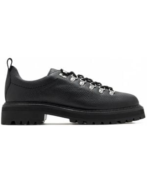 G.H. Bass & Co. Mason Hiker Pebbled-Leather Shoes - Black