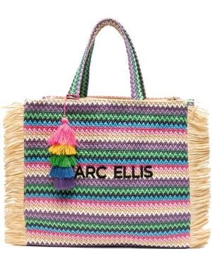 Marc Ellis Buby Fringe-Trim Tote Bag - Natural