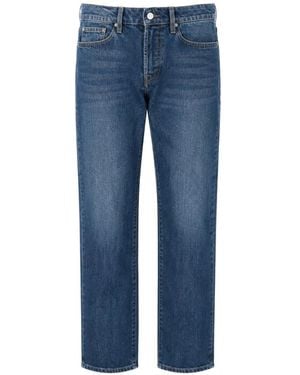 Paul Smith Organic Authentic Faded-Effect Straight-Leg Jeans - Blue