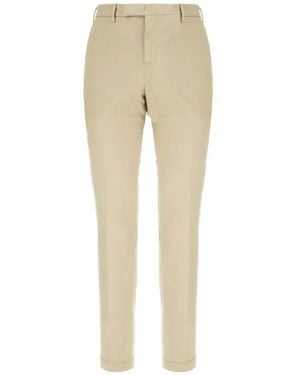 PT Torino Belt-Loops Trousers - Natural