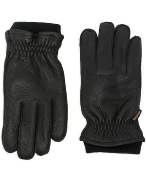 Barbour Highfield Leather Gloves - Black