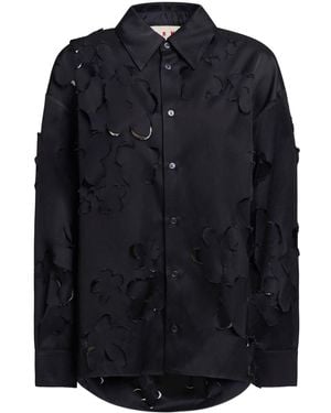 Marni Cut-Out Detailing Shirt - Black