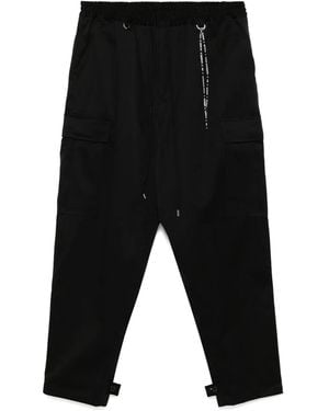MASTERMIND WORLD Embroidered Logo Trousers - Black