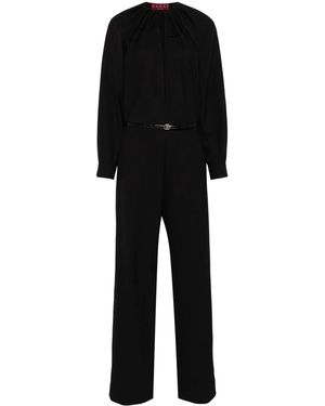 Gucci Keyhole-Neck Jumpsuit - Black