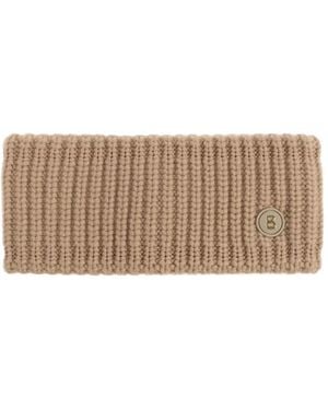 Bogner Rory Ribbed Logo Headband - Natural