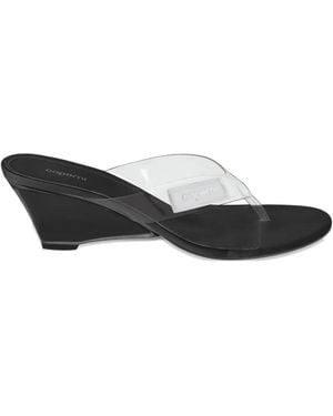 Coperni Lift Wedge Sandals - Black