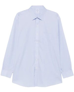 Brooks Brothers Chest-Pocket Long-Sleeve Shirt - White