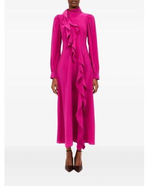 Ulla Johnson Sabrina Ruffled Midi Dress - Pink