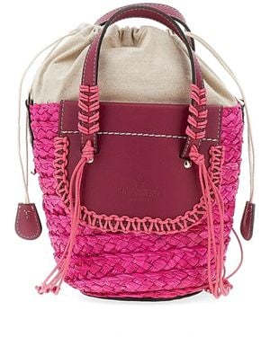 CUBA LAB Braided Bucket Bag - Rosa