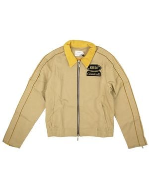 Rhude Classiquef Logo-Patch Cotton-Twill Jacket - Metallic