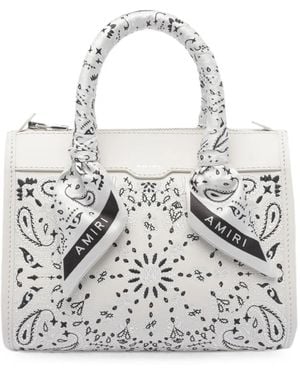 Amiri Mini Bandana Triangle Tote Bag - White